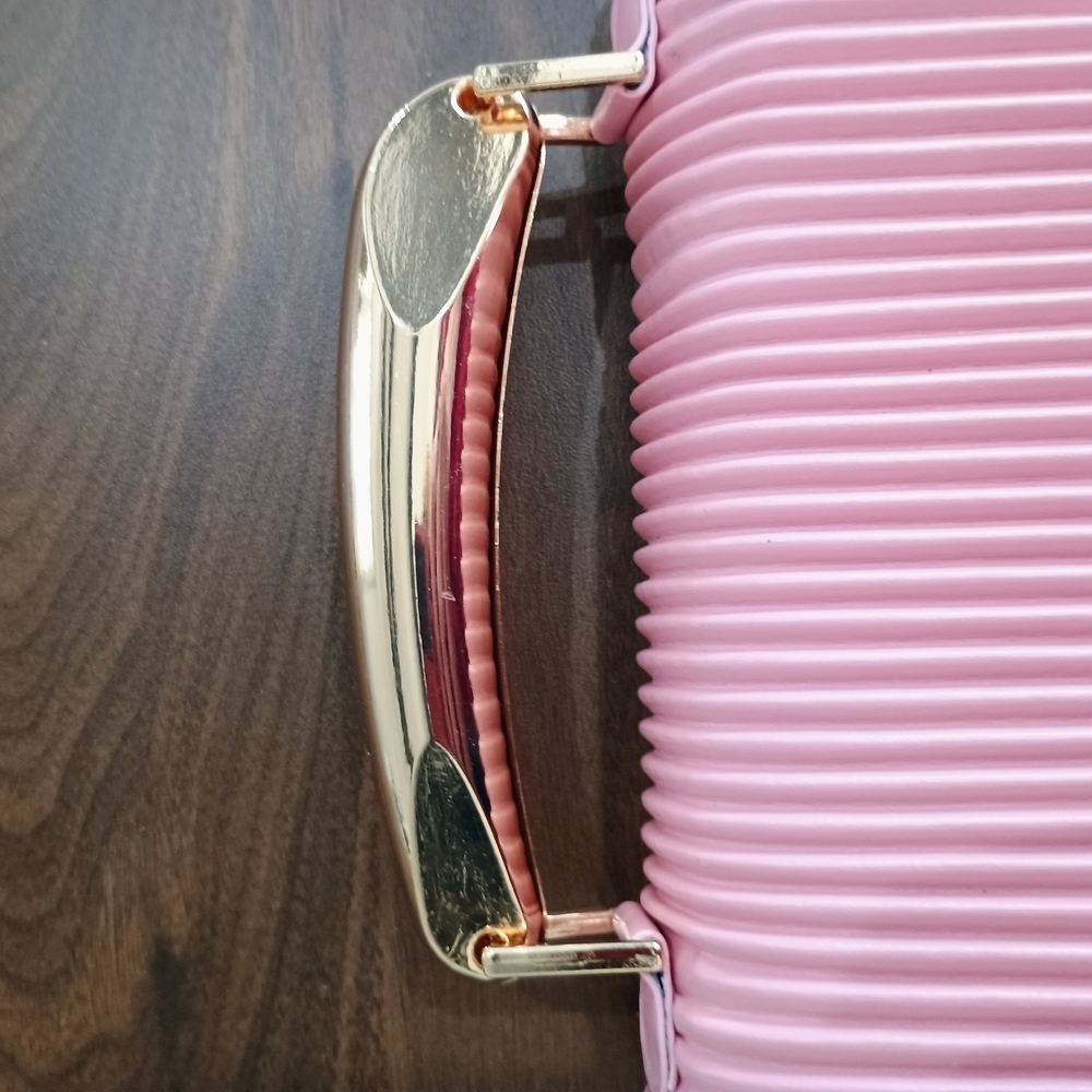 bebe Pink Mini Bag with Gold Accents - Picture 2 of 7